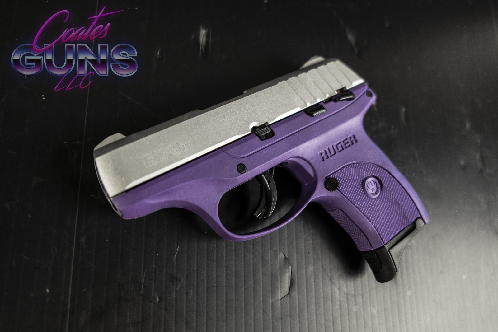 Ruger EC9s Silver & Purple Coates Guns LLC