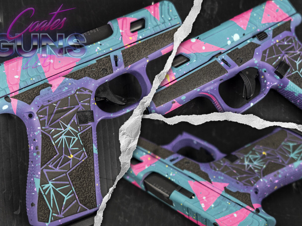 Sharkcoast Tactical Glock 43X 80's Day Cerakote | Coates Guns LLC
